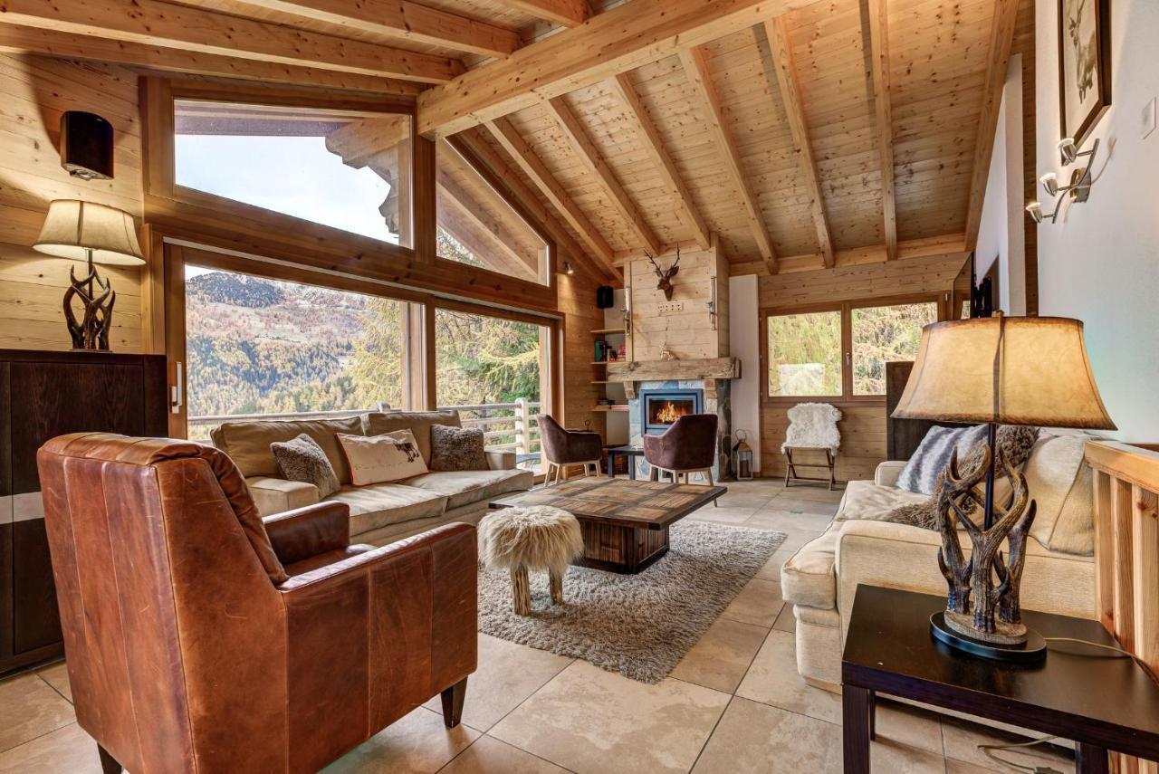 Chalet Le Cerf La Tzoumaz Exteriér fotografie